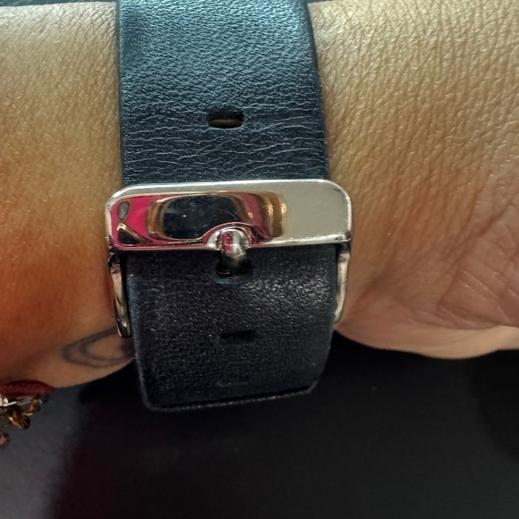 AK Anne Klein Multifunction Watch — Black Leather, Square Case (10/5321) - Picture 3 of 10